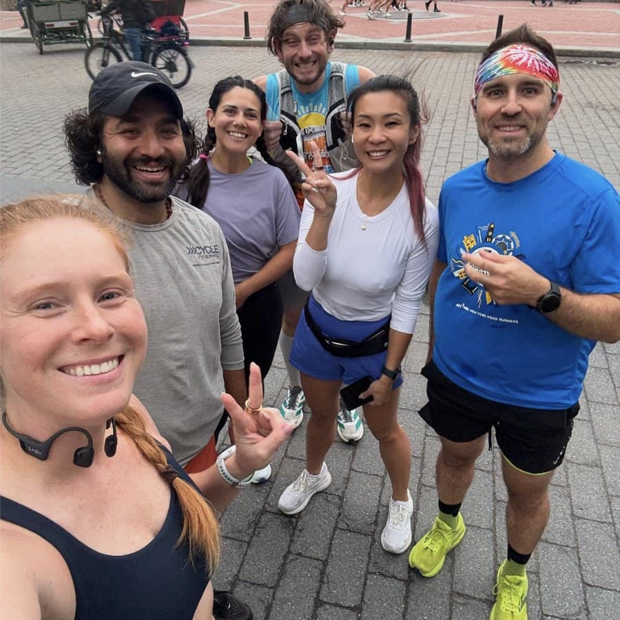 Group run in Central Park