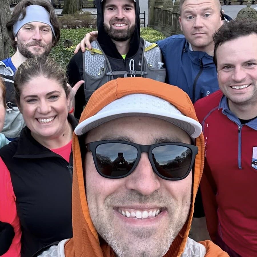 Group run selfie