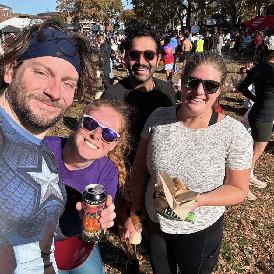Post-race on Governors Island