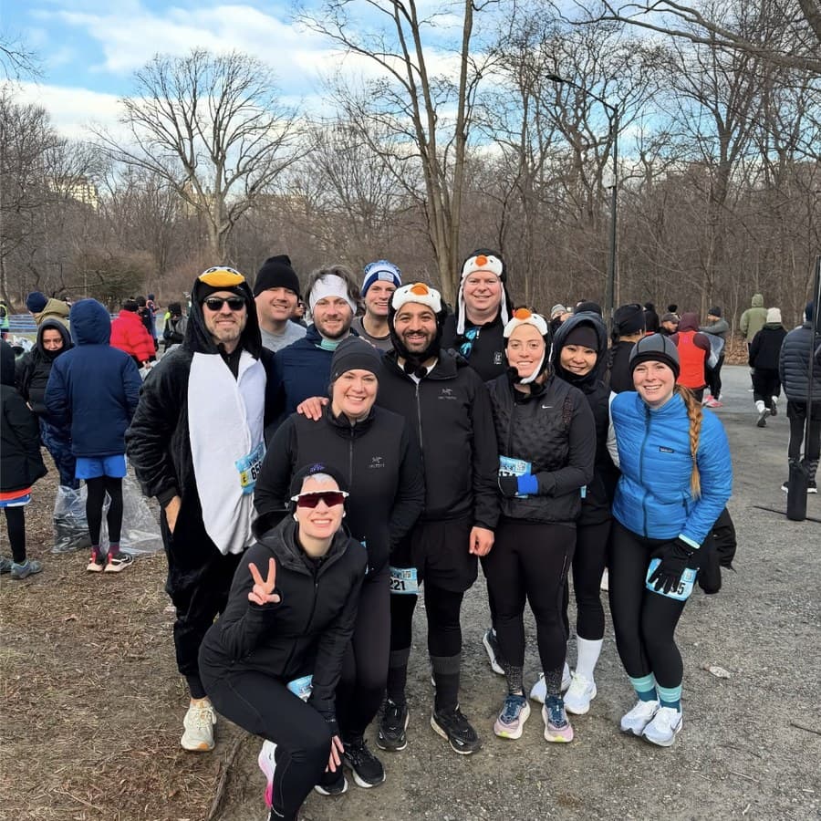 January 2025 winter race group photo
